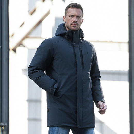 【龙牙上新】加强版龙牙隐之火狮中长款风衣羽绒服加强版 商品图0