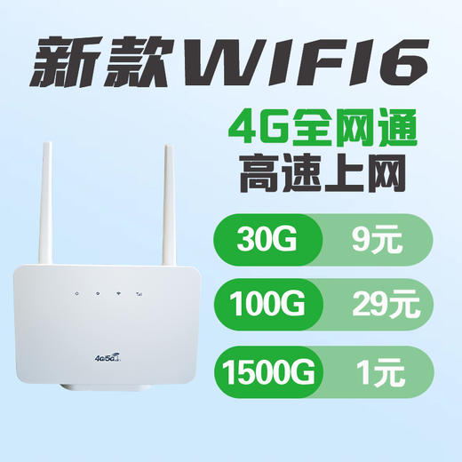 全网通无线路由器随身wifi6高速网络4g插卡路由器家用联通电信移动宽带新款cpe 商品图0