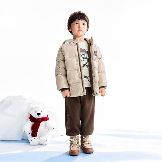 【实体店同款】男童全腰针织夹裤冬季新款安奈儿童装XB546029 商品图3