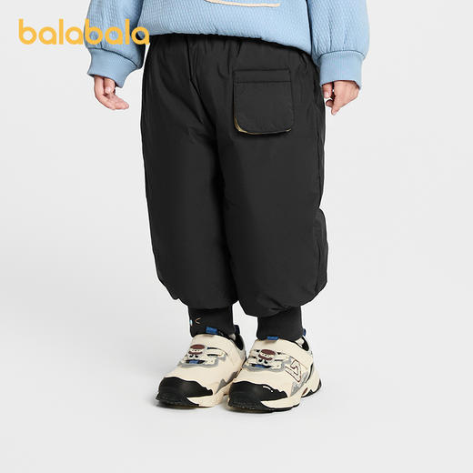 巴拉巴拉宝宝长裤宽松羽绒裤男童冬装2025新款束脚裤 商品图2
