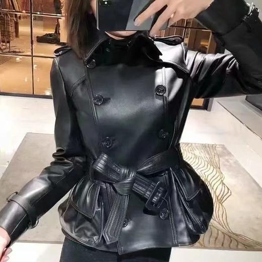 海宁真皮皮衣2025女中长款新款春秋韩版风衣修身绵羊显瘦外套 商品图0