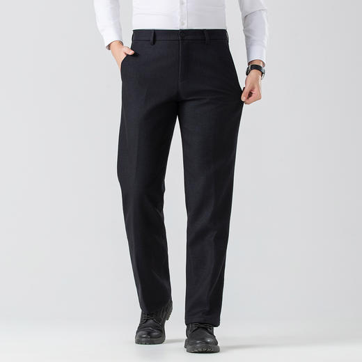 【暖心系列】罗蒙加绒休闲裤男士爸爸裤保暖舒适内里加绒宽松版型抗皱耐磨直筒长裤 商品图2