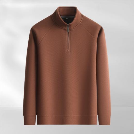 【含羊毛半拉链卫衣】占姆士男士秋冬新款亲肤保暖半拉链 商品图4