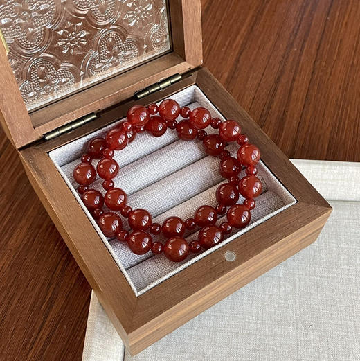 许妍同款“红玛瑙双圈”限时秒杀 比黄金更让女生心动的是把能量把气血戴在身上 商品图2