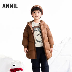 【实体店同款】男女童长款羽绒服冬季新款安奈儿童装XM545453