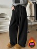 现货【YW】无忧购秋冬加绒加厚休闲日韩系松弛百搭奶芙绒阔腿裤女N3931（截单后7天发货) 商品缩略图0