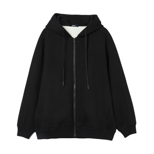 棉仓367808014-五明治复合摇粒绒宽松廓型连帽开衫卫衣 商品图3