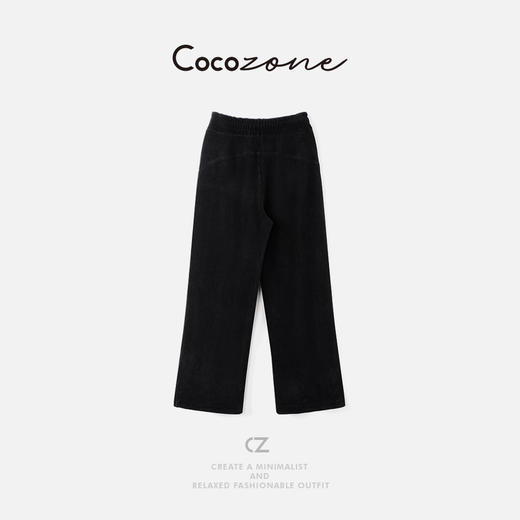 COCO ZONE 刘一一 纯色简约通勤松紧腰休闲裤 CD2A2236 商品图1