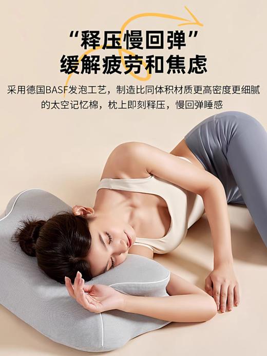 松植屋3D蝶形乐眠枕芯德国BASF记忆棉慢回弹0压感枕头 商品图0