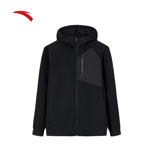 安踏运动外套男士连帽针织长袖运动服跑步上衣152537704N-4 商品图0
