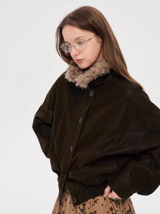 local tag/lt25awk33/可拆卸毛领水洗皮衣 商品图0