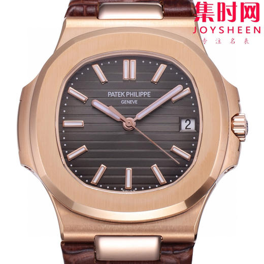 BBF百达翡丽鹦鹉螺系列 鹦鹉螺5711皮带款 全玫金灰盘 丹东324一体机 男士腕表 表径40mm 商品图1