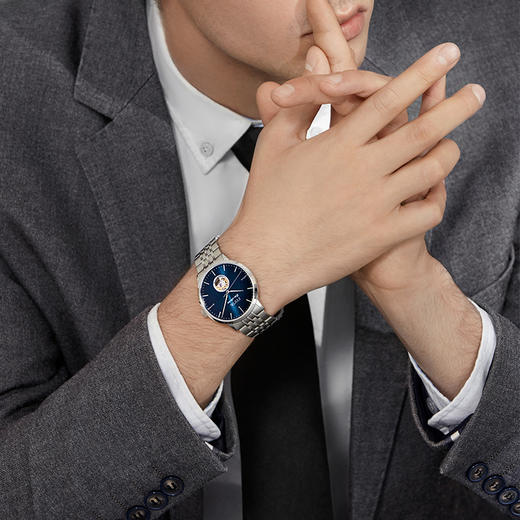 飞亚达风致系列男士自动机械腕表GA801005.WLW/GA801005.WBW 商品图3