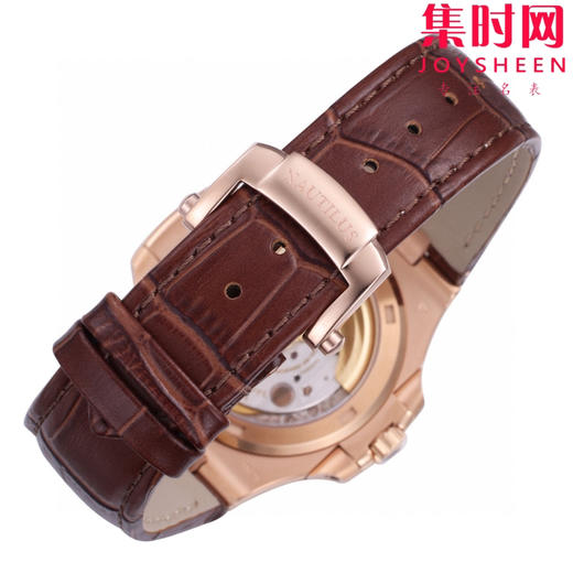 BBF百达翡丽鹦鹉螺系列 鹦鹉螺5711皮带款 全玫金灰盘 丹东324一体机 男士腕表 表径40mm 商品图8