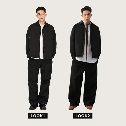 NPC潮牌特氟龙三防男士简约干练轻盈保暖夹克款棉衣NP48PJ31 商品图1