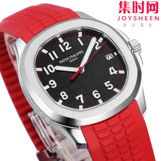 BBF百达翡丽AQUANAUT系列5167A 手雷系列 黑盘红针 新加坡特别版 红手雷 丹东324一体机 男士腕表 表径40mm 商品图4