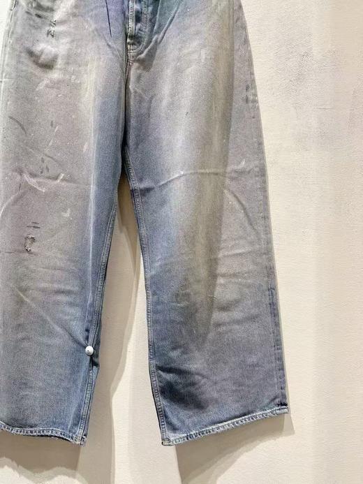 中性款做旧牛仔裤长裤001 商品图2