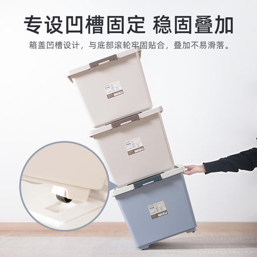 【茶花】荣纳小清新收纳箱大容量 商品图2