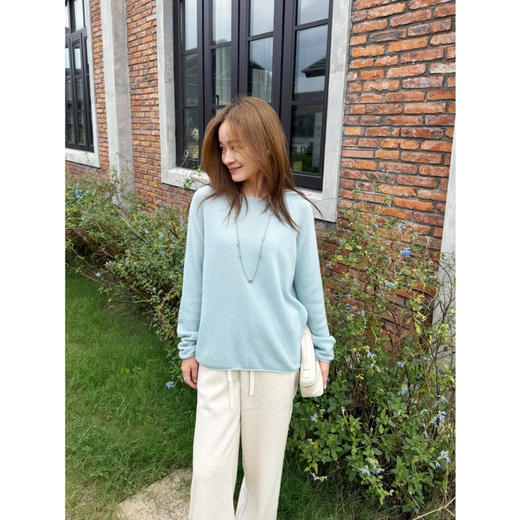 2510411   康赛妮 baby羊绒  气质老钱风 “云般”针织衫 商品图9