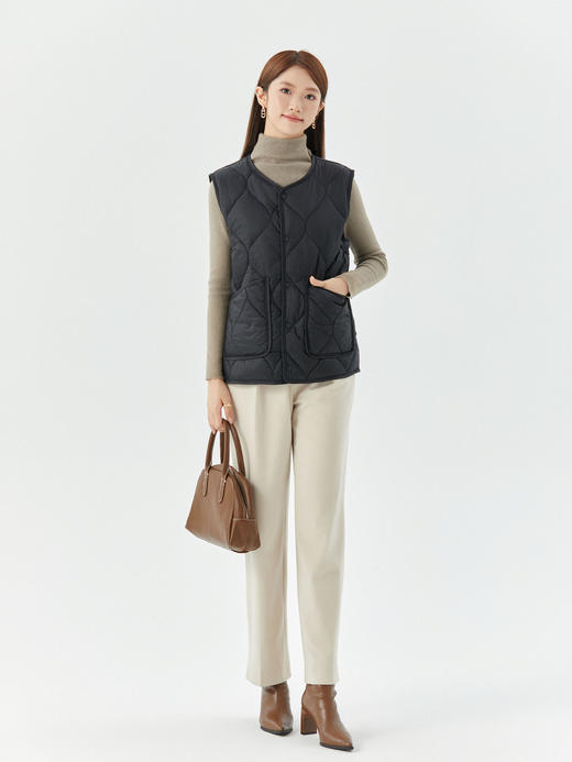 【双面轻薄很温暖❗百搭亲肤不吃身材】女士保暖加大加厚加绒内搭坎肩女款羊羔毛扣子休闲外穿棉马甲。hb 商品图1