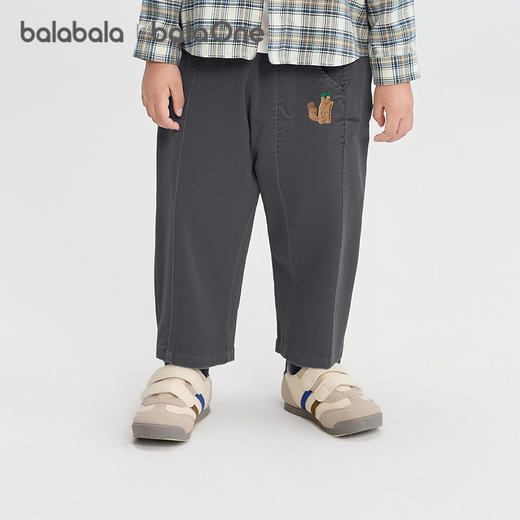 巴拉巴拉balaOne宝宝长裤宽松萝卜裤灯芯绒2025秋季新款婴儿裤子 商品图2