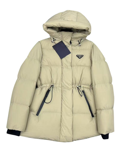 女款收腰连帽羽绒服P00 商品图0