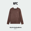 NPC潮牌东丽小暖绒撞色螺纹休闲圆领长袖T恤男圆领落肩NP58TL21 商品缩略图7