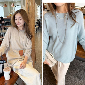 2510411   康赛妮 baby羊绒  气质老钱风 “云般”针织衫