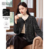 【年货节】熙世界小香风黑色短外套秋冬季新款气质名媛加厚夹棉粗花呢上衣 商品缩略图0