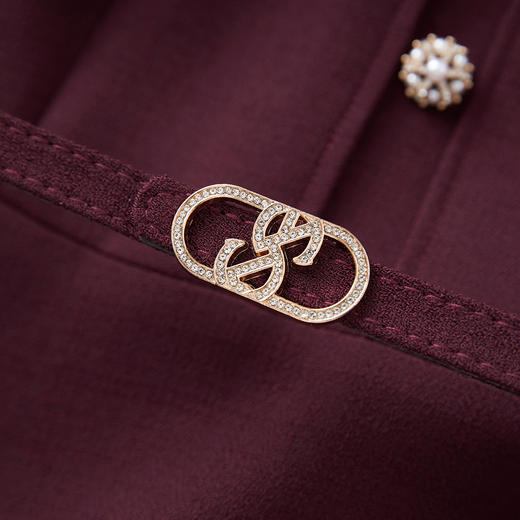 「高货wl」全新升级【铂金会员358/天猫479/差价121】(53239)洛诗琳法式通勤收腰连衣裙2025秋冬新款修身显瘦A字裙女 商品图3