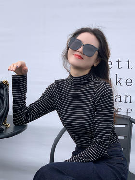 【百图lulu定制】【羊毛桑蚕丝T恤】九色 半高领 羊毛桑蚕丝 长袖T恤