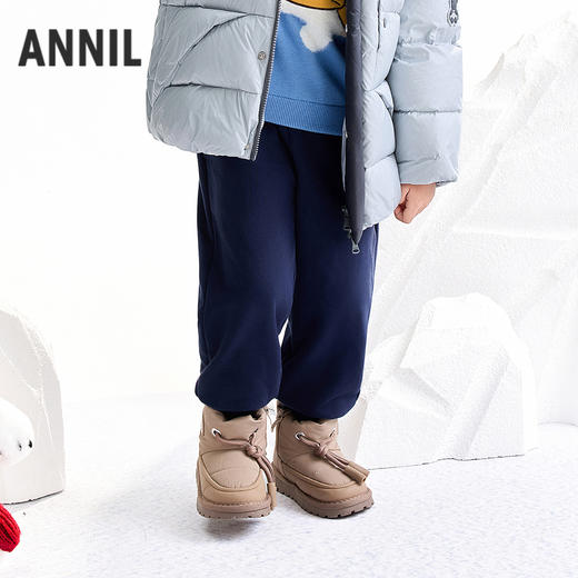 【实体店同款】男童针织夹裤冬季新款安奈儿童装XB546037 商品图1