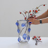 现代手工透明厚重玻璃花器摆件设计师样板间售楼处客厅软装饰简约 商品缩略图2