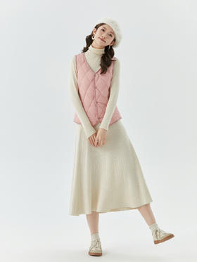 【加厚羽绒抗寒❗布毛一体更贴肤】女士秋冬短款加绒马甲内胆保暖家居舒适简约女款马甲。hb