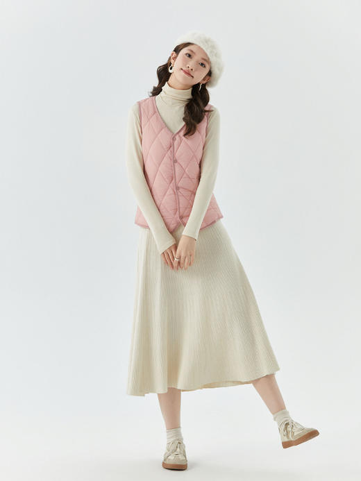 【加厚羽绒抗寒❗布毛一体更贴肤】女士秋冬短款加绒马甲内胆保暖家居舒适简约女款马甲。hb 商品图0