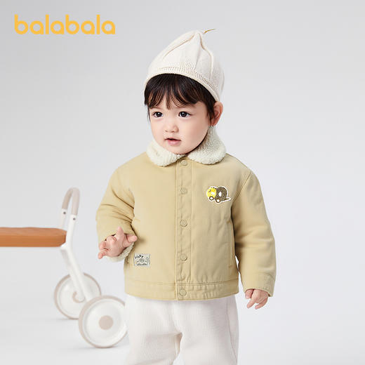 【商场同款】巴拉巴拉童装男童牛仔外套加绒保暖冬装2025新款上衣 商品图2