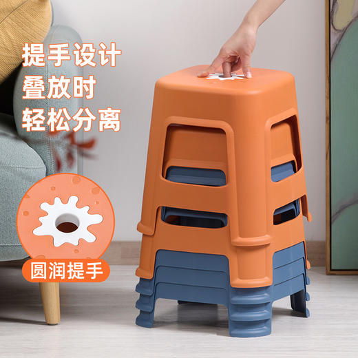 【茶花】涂乐家用矮凳玄关换鞋凳收纳凳 商品图2