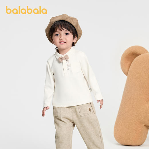 【商场同款】巴拉巴拉童装儿童t恤男宝宝polo衫秋冬2025新款内搭 商品图0