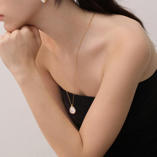 ARSIS｜流光系列 流光贝语项链 金色 商品图2