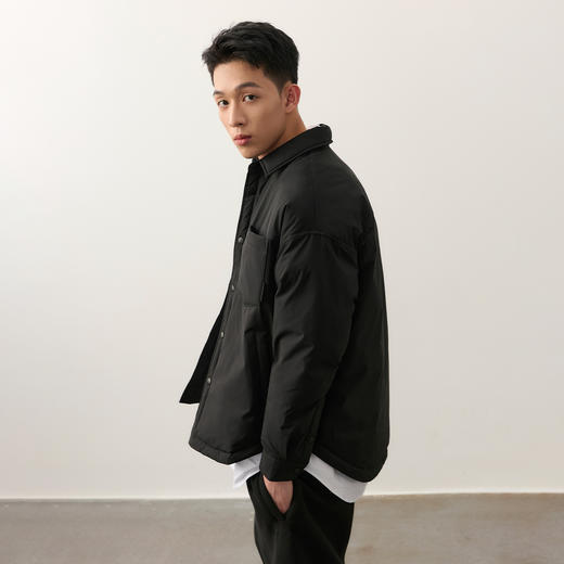 NPC潮牌特氟龙三防男士简约干练轻盈保暖夹克款棉衣NP48PJ31 商品图3