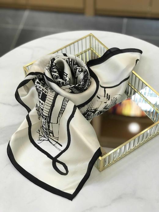 优品堂『花魁方巾』90x90桑蚕丝方巾 商品图4