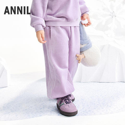 【实体店同款】女童全腰针织长裤冬季新款安奈儿童装XG546018 商品图2