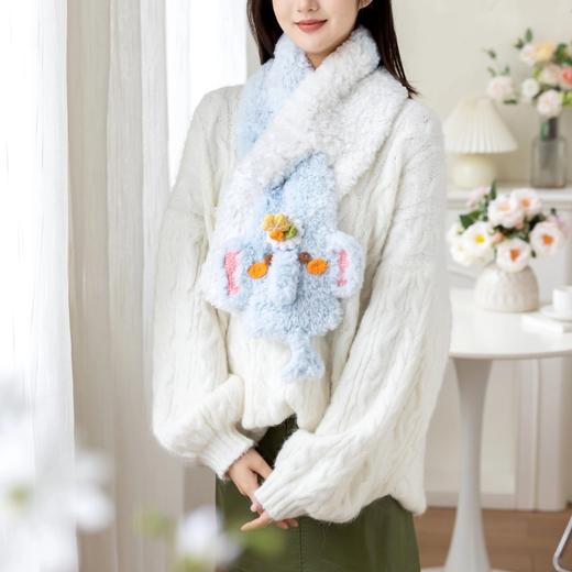 苏苏姐家萌宠瑞士卷围巾手工diy编织钩针毛线团自制围巾材料包 商品图1