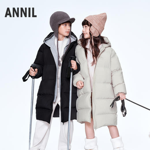 【实体店同款】男女童加长款羽绒服冬季新款安奈儿童装AM545464 商品图0