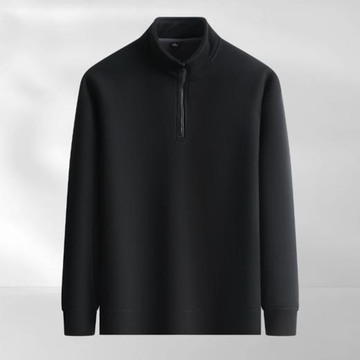 【含羊毛半拉链卫衣】占姆士男士秋冬新款亲肤保暖半拉链 商品图2