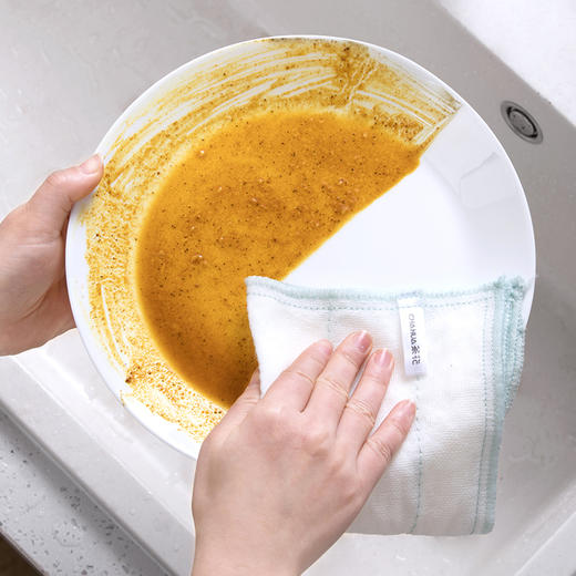 【茶花】绵柔抹布洗碗巾洗洁巾5片 商品图5