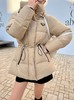 女款收腰连帽羽绒服P00 商品缩略图3