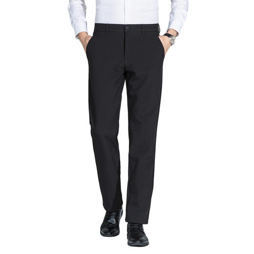 【含羽绒加绒裤】罗蒙加绒休闲裤男士商务版易打理保暖舒适通勤休闲长裤子男 商品图6