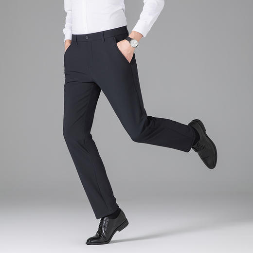 【奥粒绒加绒裤】罗蒙休闲裤男士加绒款商务版保暖舒适易打理休闲长裤 商品图3