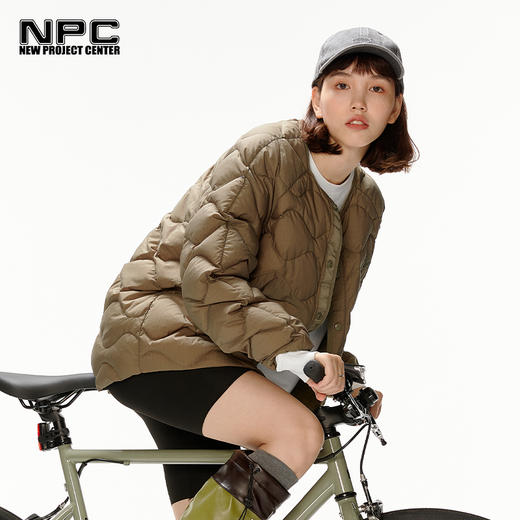 NPC潮牌男装葫芦纹高密度轻薄白鸭绒保暖冬季羽绒服情侣NP27DJ19 商品图1